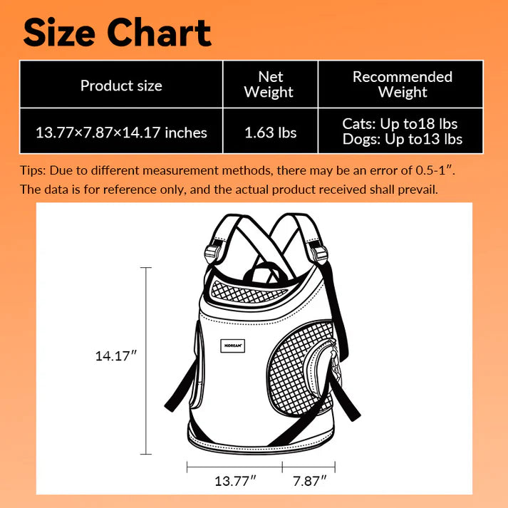 Comfortable Labor-saving Front Pet Carrier