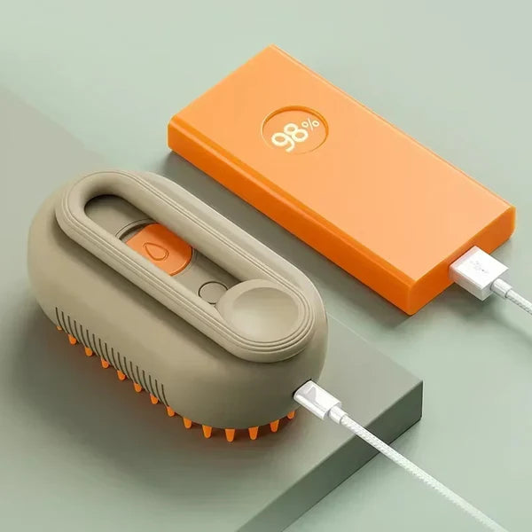 3-in-1 Steam Pet Brush – Massage & Detangle Dogs & Cats