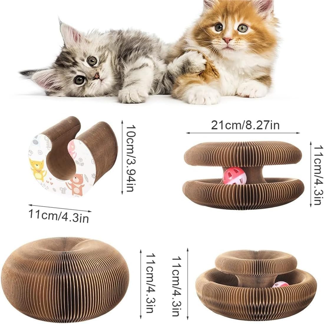 Cat Scratch Board Toy With Bell Ball
