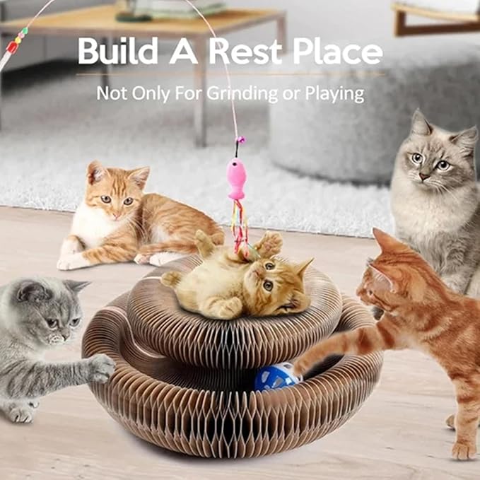 Cat Scratch Board Toy With Bell Ball