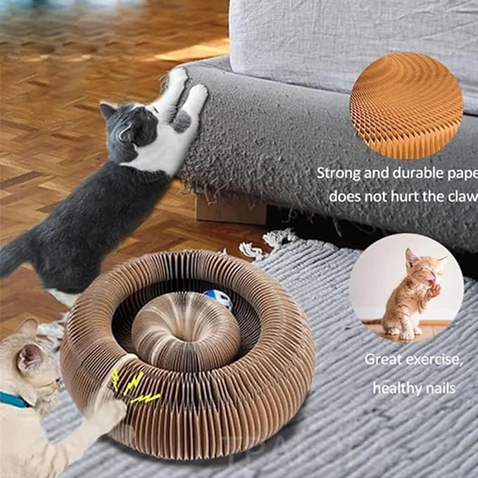 Cat Scratch Board Toy With Bell Ball