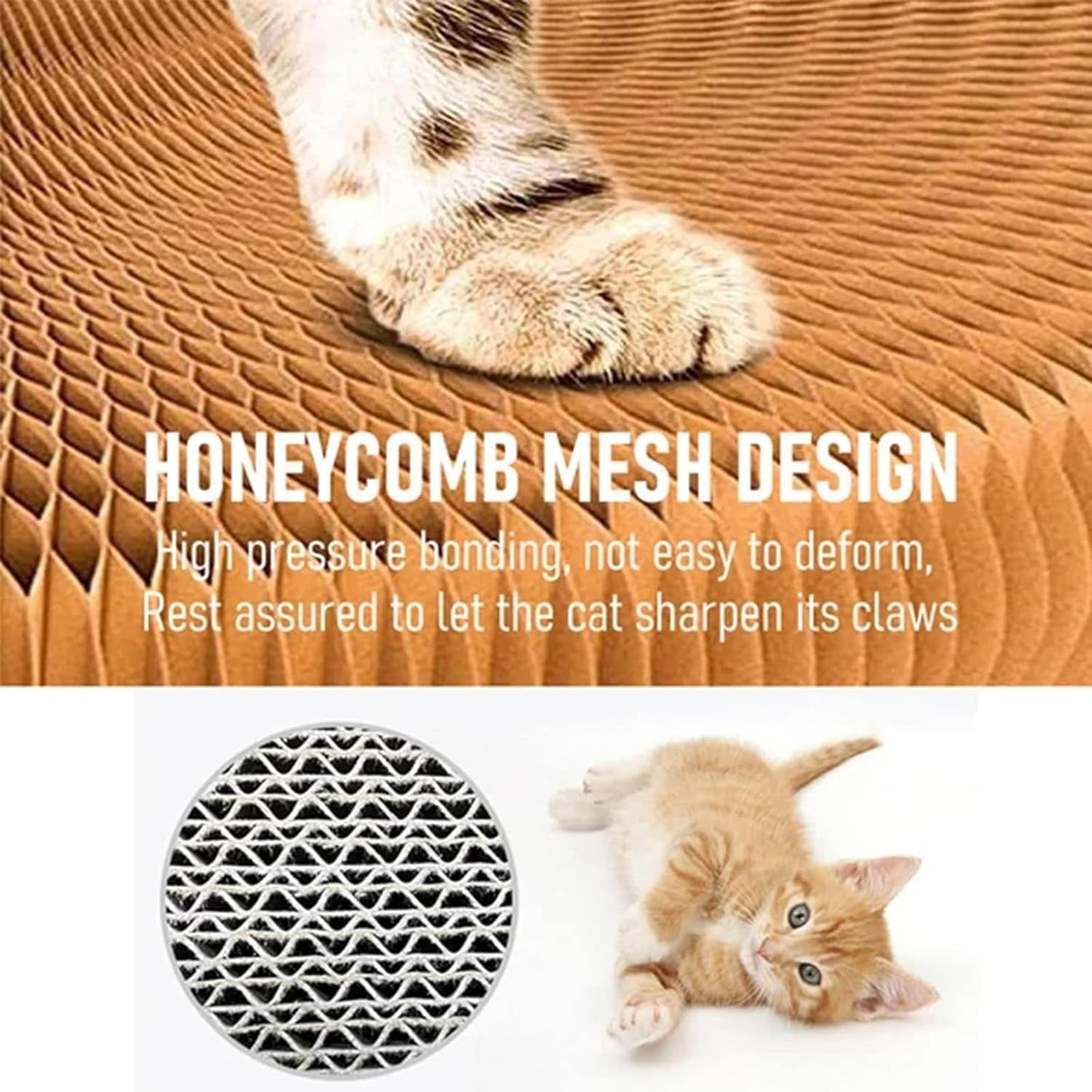 Cat Scratch Board Toy With Bell Ball