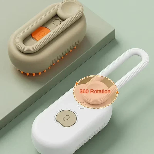 3-in-1 Steam Pet Brush – Massage & Detangle Dogs & Cats
