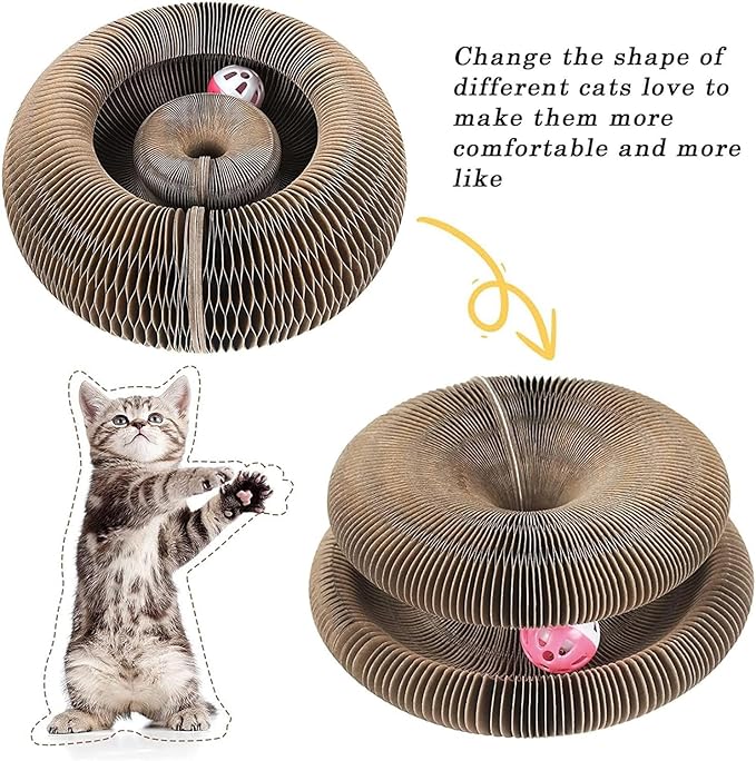 Cat Scratch Board Toy With Bell Ball