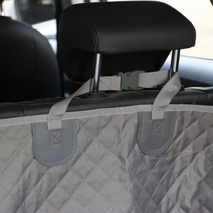 Waterproof Pet Car Seat Cover – Non-Slip, Pockets & FREE Safety Belt