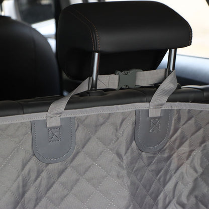 Waterproof Pet Car Seat Cover – Non-Slip, Pockets & FREE Safety Belt