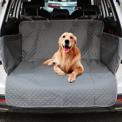 Waterproof Pet Car Seat Cover – Non-Slip, Pockets & FREE Safety Belt