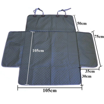 Waterproof Pet Car Seat Cover – Non-Slip, Pockets & FREE Safety Belt